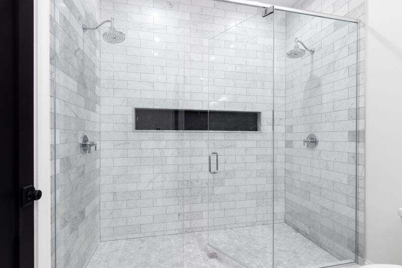 Walk-In Shower with Glass Enclosure